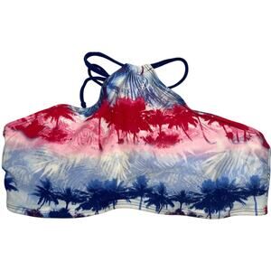 Malibu Dream Girl Bandeau Bikini Top Women's Adjustable Strap Size Large L